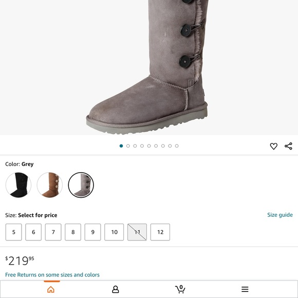 UGG Bailey Button Triplet II Boots - Size 8 - Picture 12 of 12